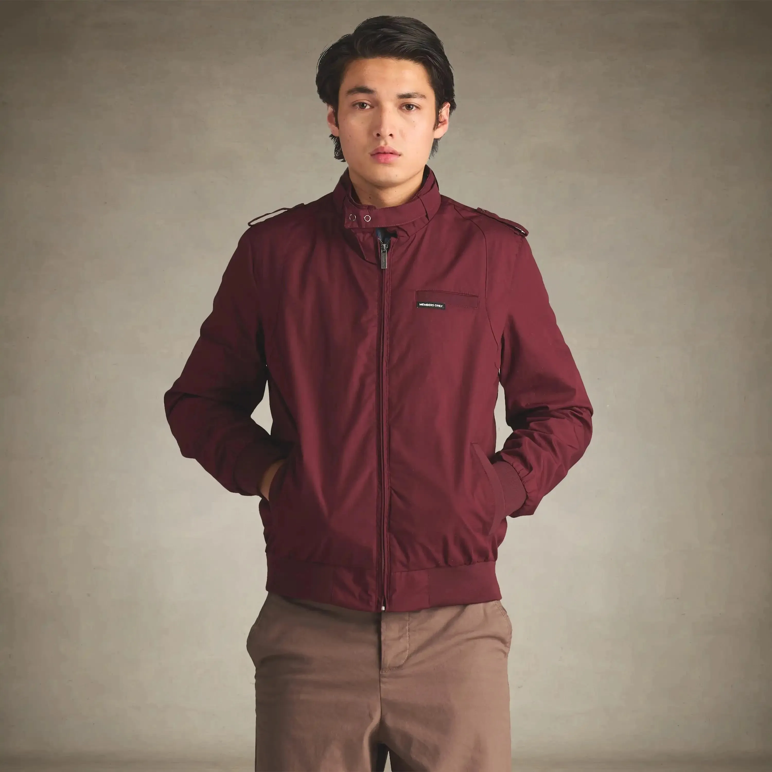 Men's Iconic Racer Quilted Lining Jacket