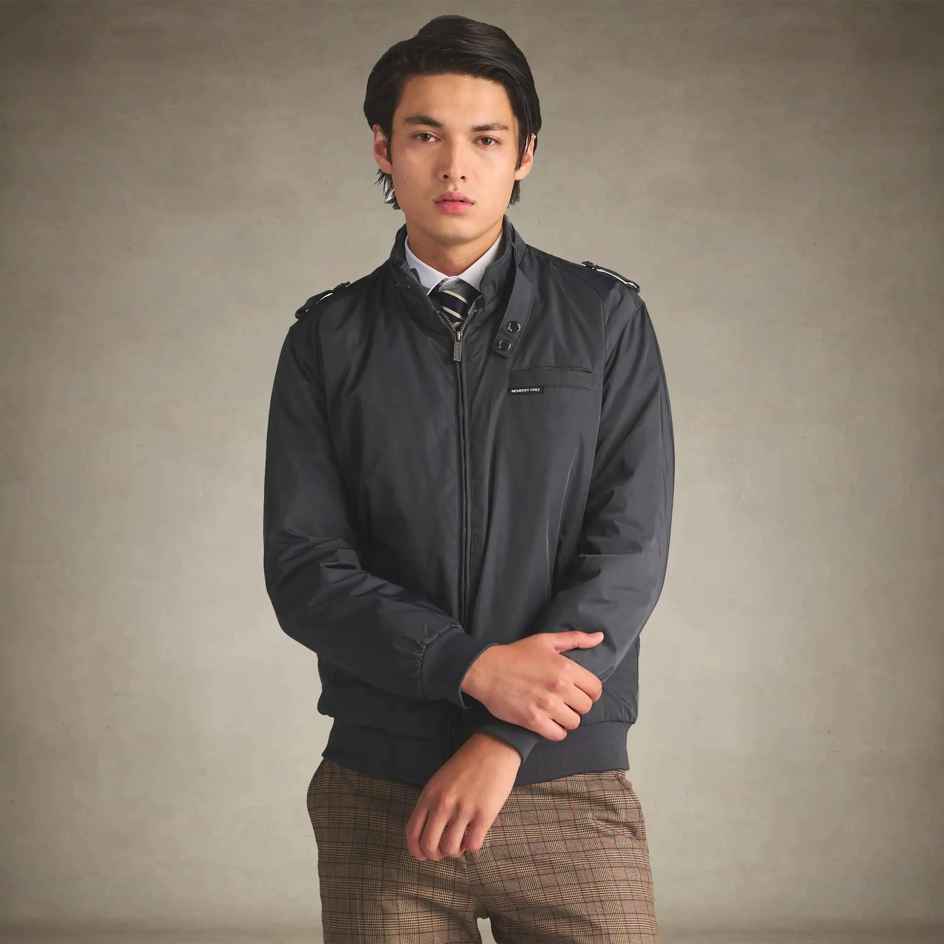 Men's Iconic Racer Quilted Lining Jacket