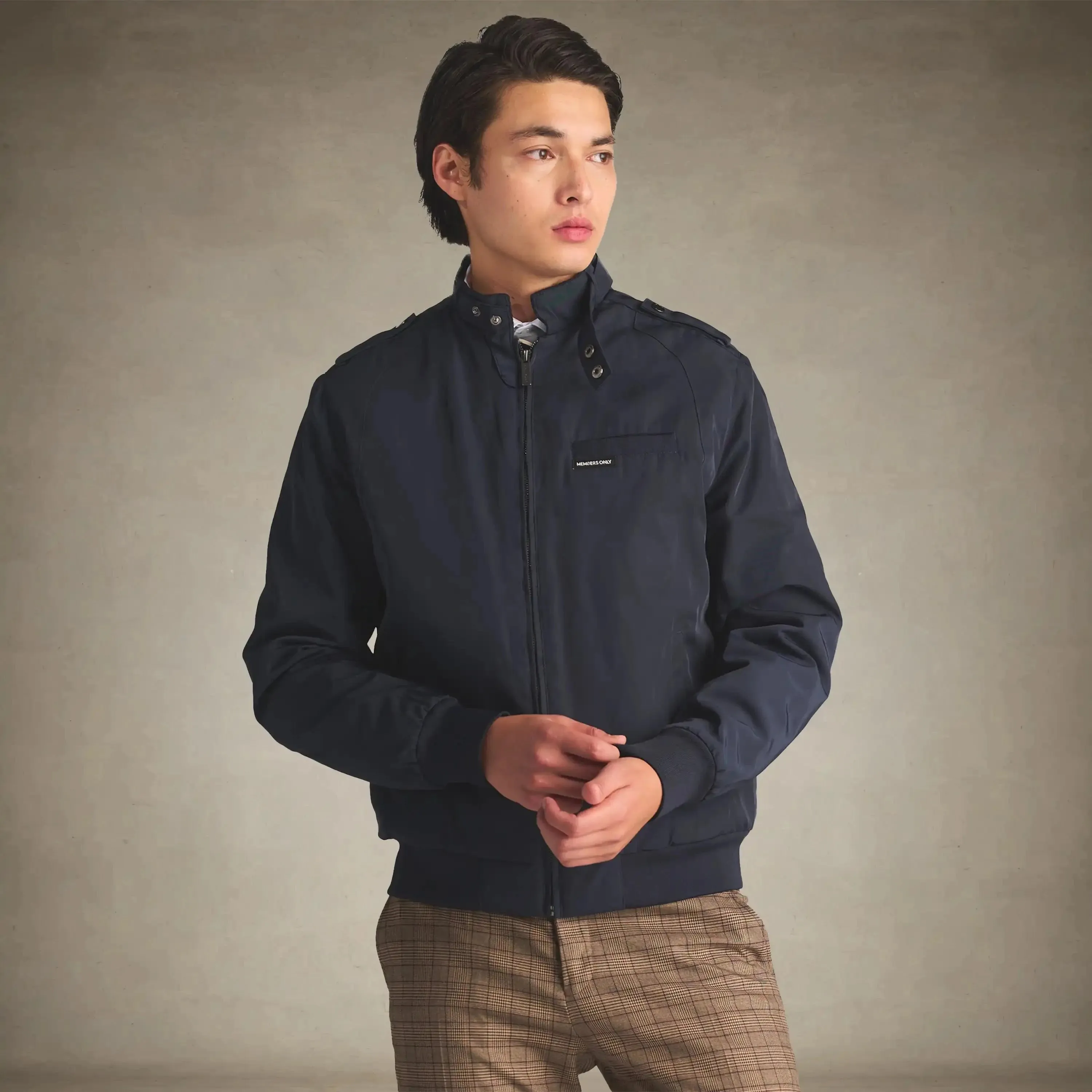 Men's Iconic Racer Quilted Lining Jacket