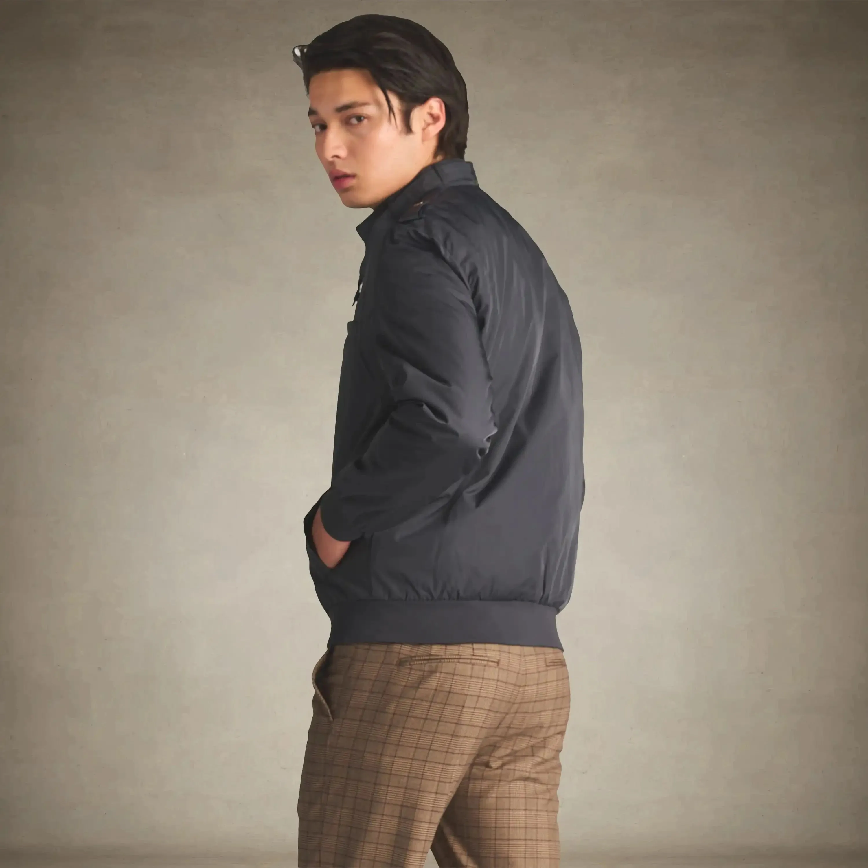 Men's Iconic Racer Quilted Lining Jacket