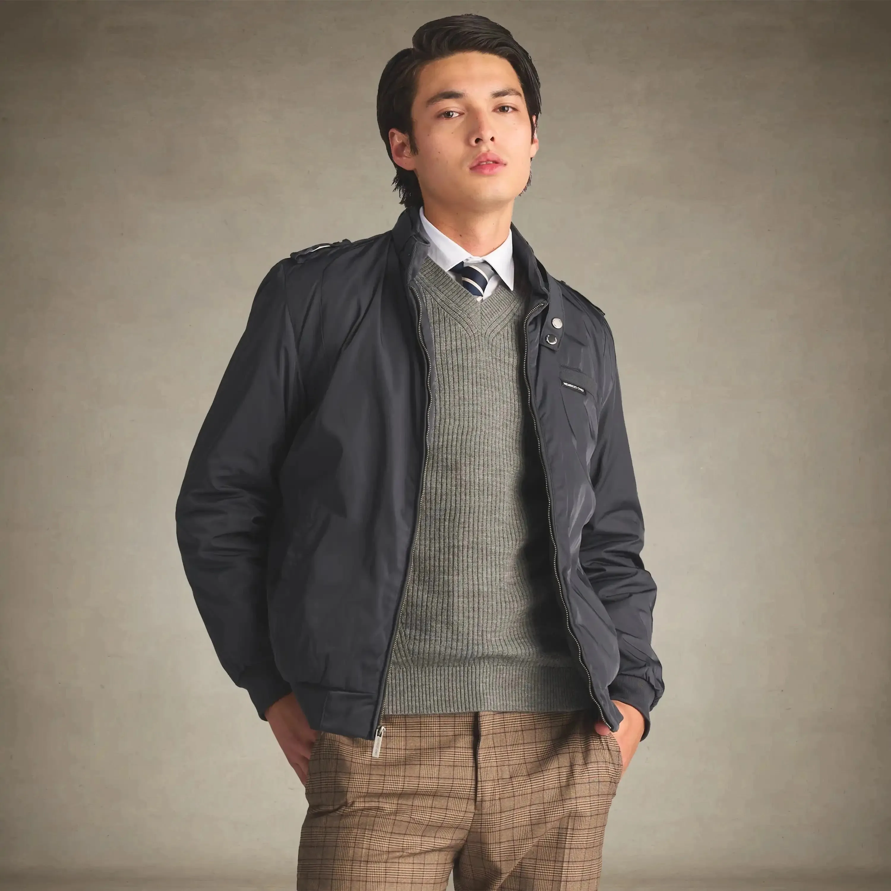 Men's Iconic Racer Quilted Lining Jacket
