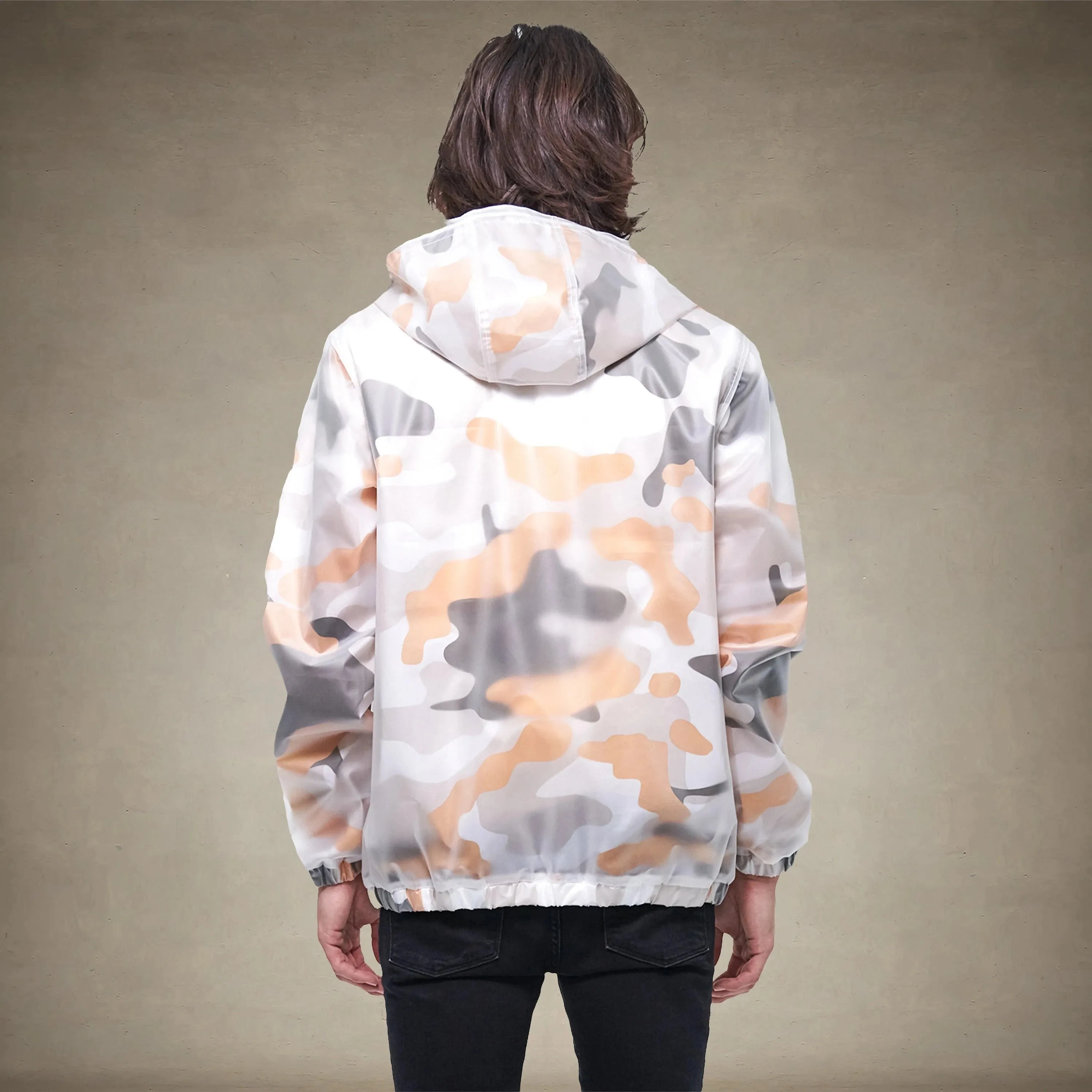 Men's Printed Camo   Translucent Layering Jacket - FINAL SALE