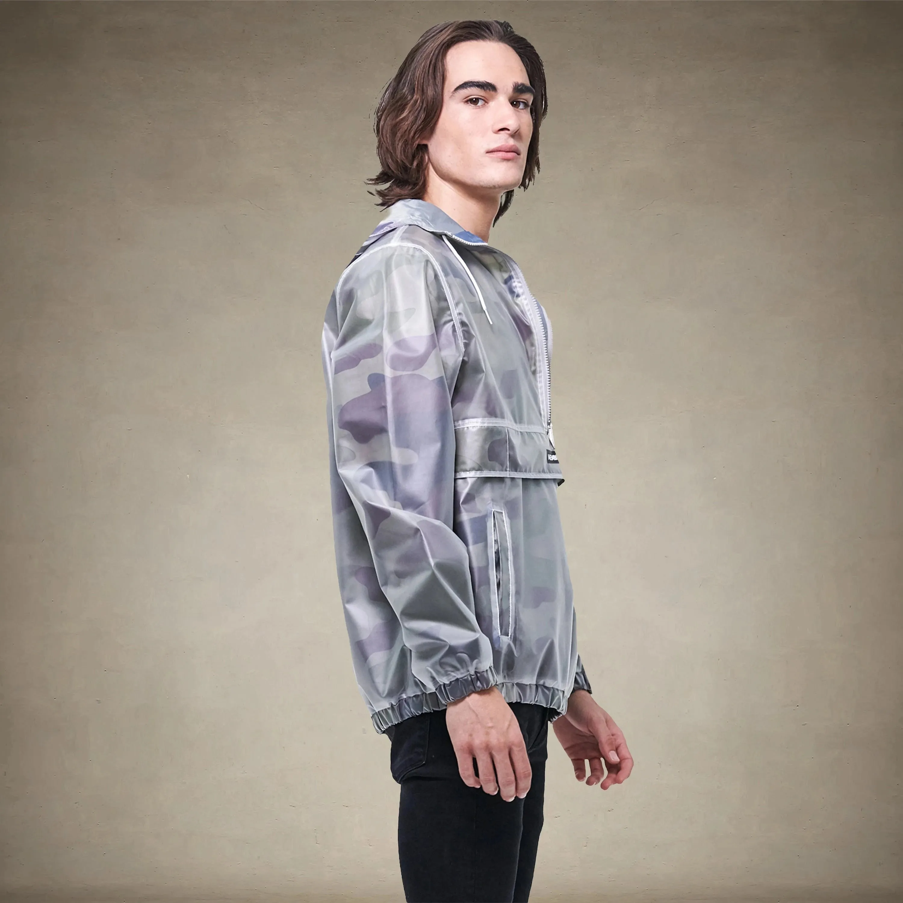 Men's Printed Camo   Translucent Layering Jacket - FINAL SALE