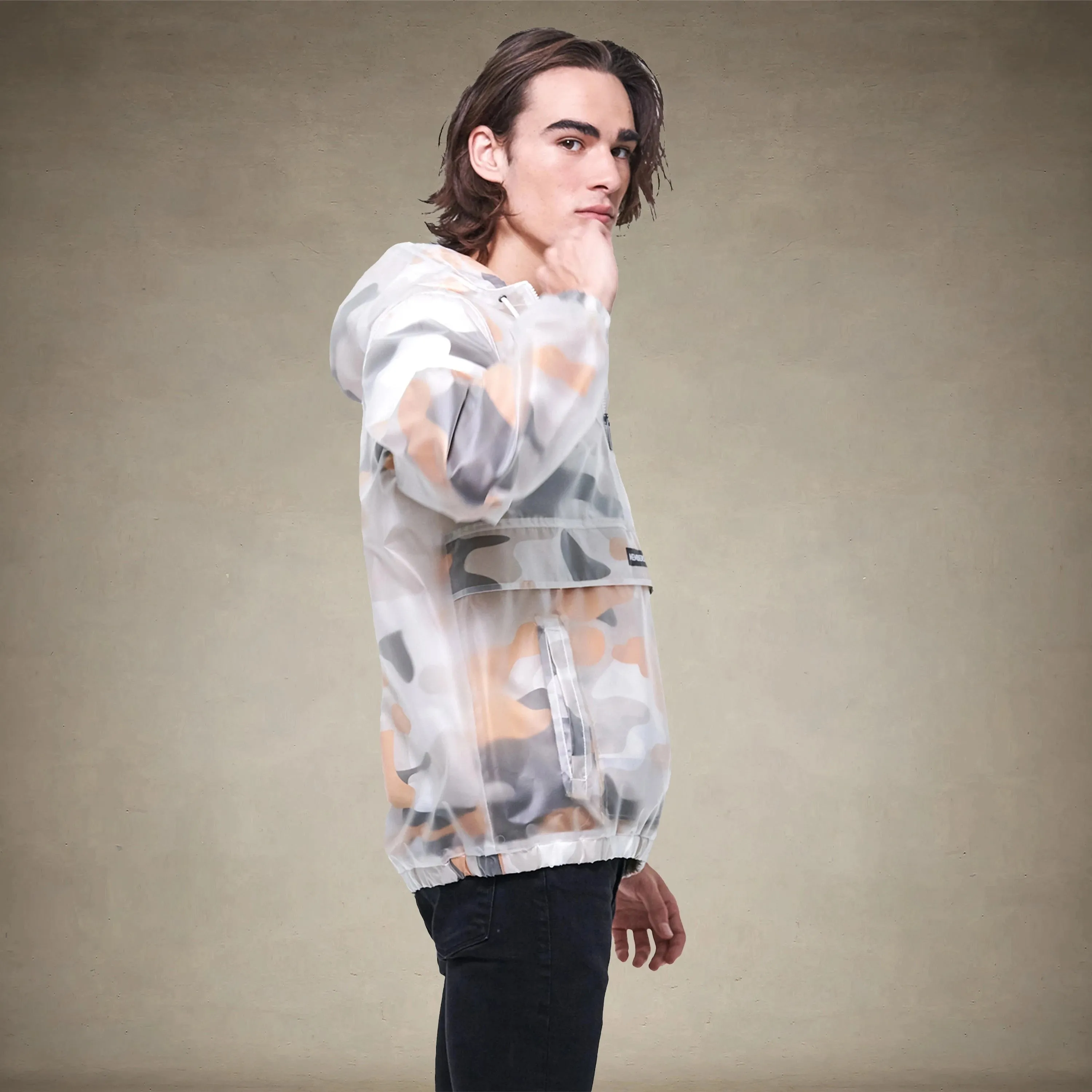 Men's Printed Camo   Translucent Layering Jacket - FINAL SALE
