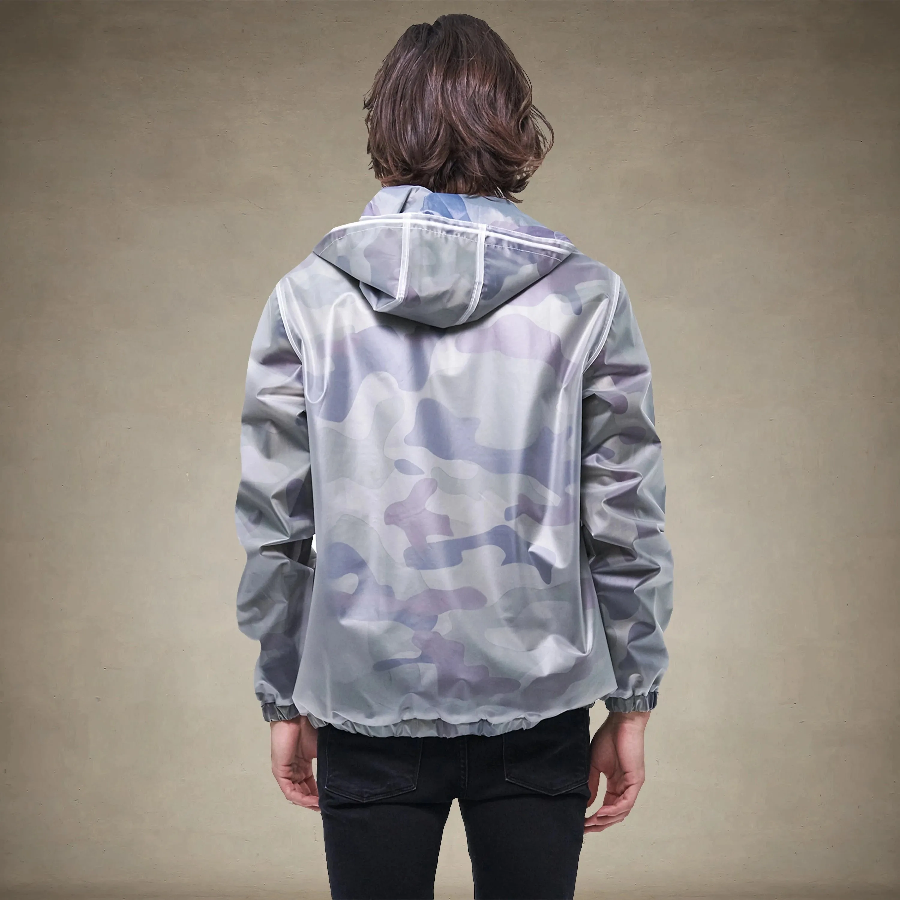 Men's Printed Camo   Translucent Layering Jacket - FINAL SALE