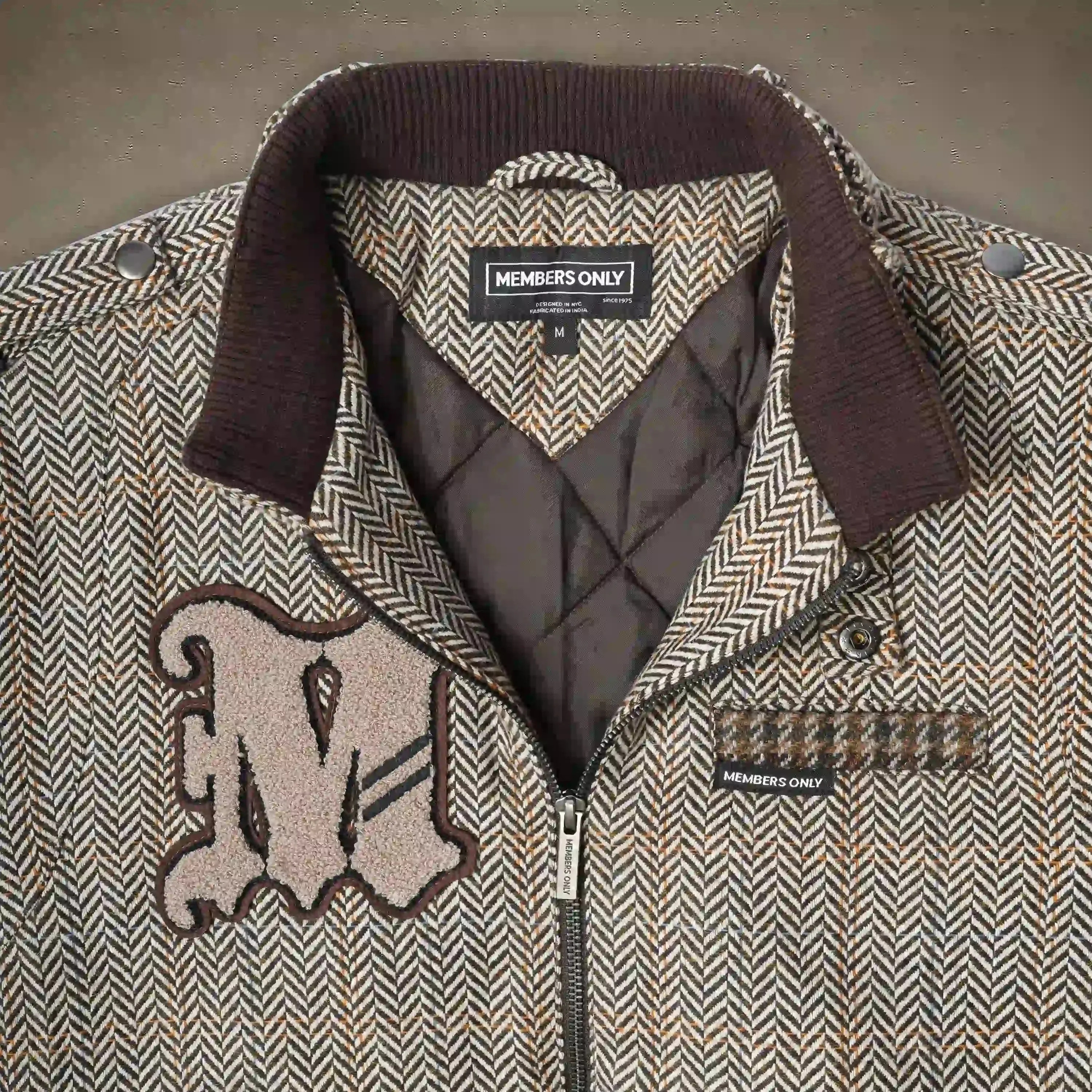 Men's Tweed Varsity Jacket