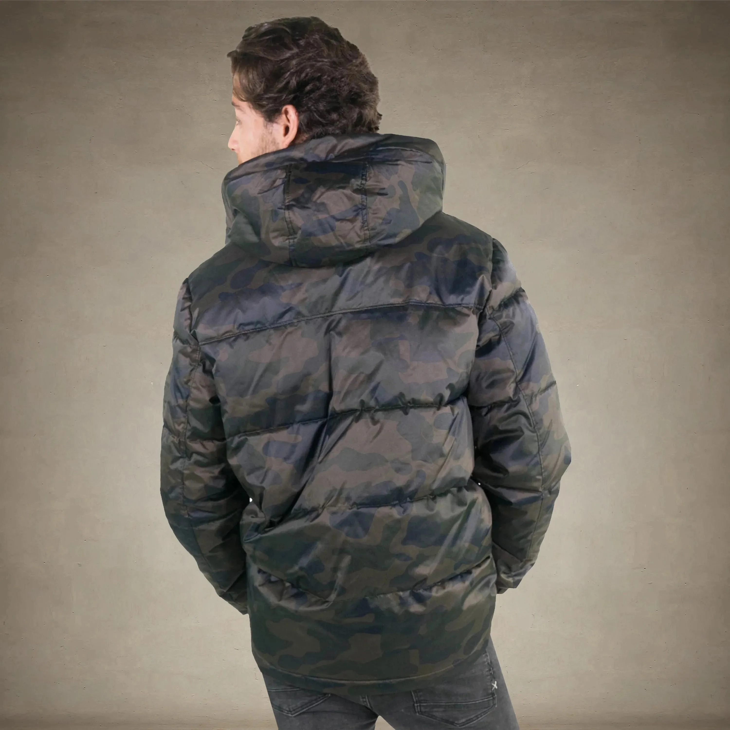 Men's Twill Block Puffer Jacket - FINAL SALE