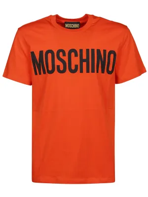 Moschino Logo Printed Crewneck T-Shirt