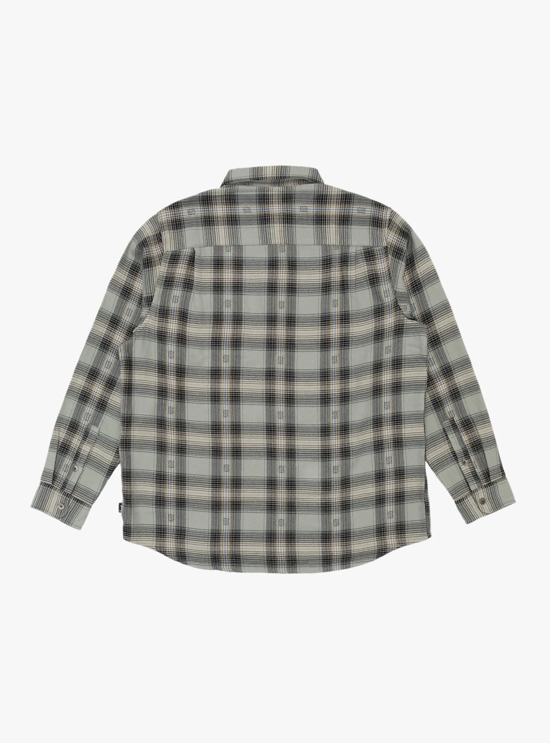 Motif Plaid Shirt Grey