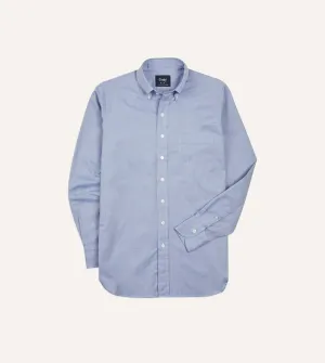 Navy Pinpoint Oxford Cotton Cloth Button-Down Shirt