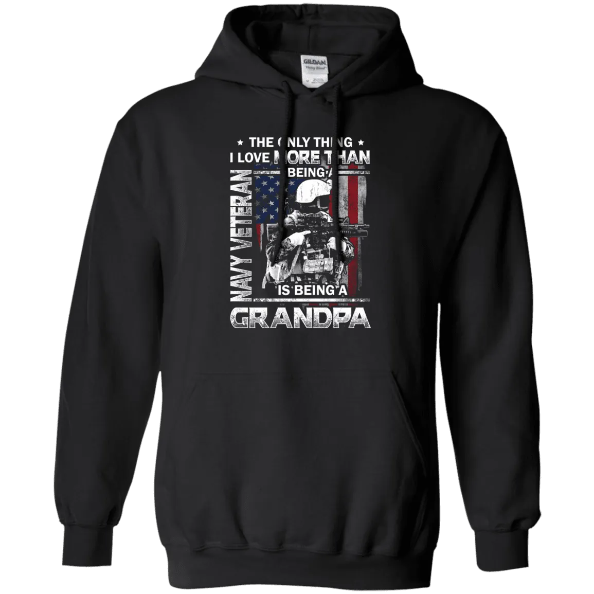 Navy Veteran I love Being A Grandpa Men Front T Shirts