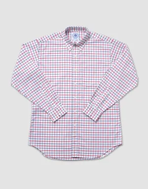 NAVY/RED CHECK SHIRT