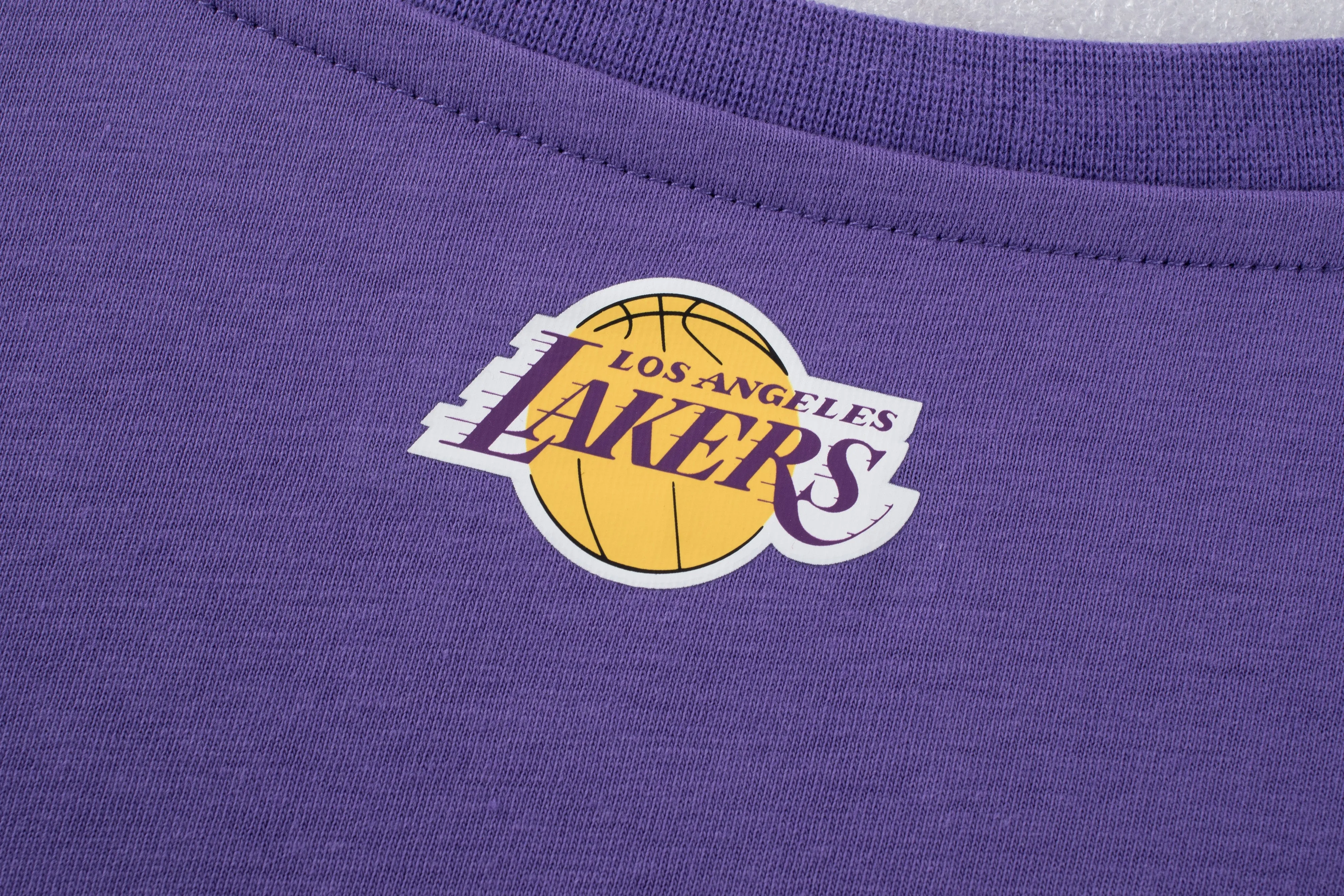 NBA Team Logo Print Regular Fit T-shirt - PURPLE1. LAKERS