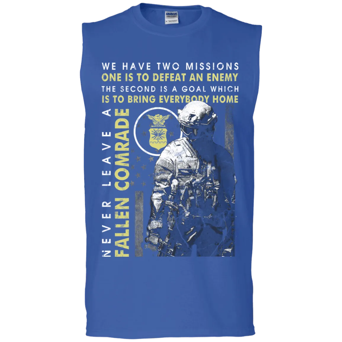 Never Leave A Fallen Comrade Air Force Men Front T Shirts