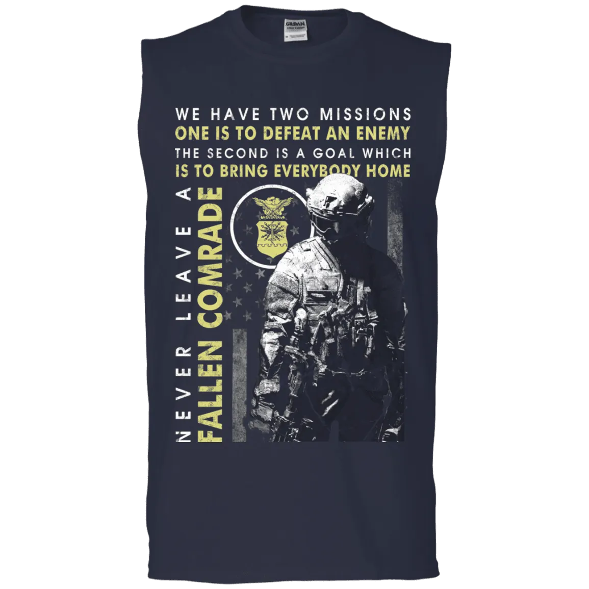 Never Leave A Fallen Comrade Air Force Men Front T Shirts