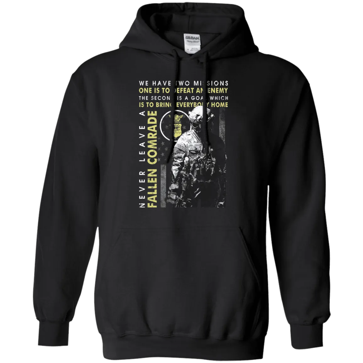 Never Leave A Fallen Comrade Air Force Men Front T Shirts