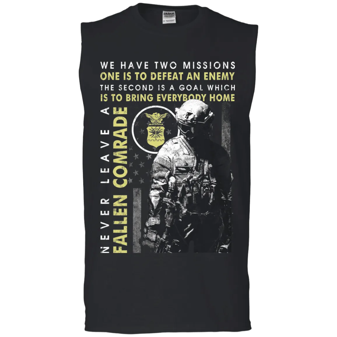 Never Leave A Fallen Comrade Air Force Men Front T Shirts