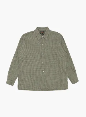 Open B.D. Plaid Shirt Olive