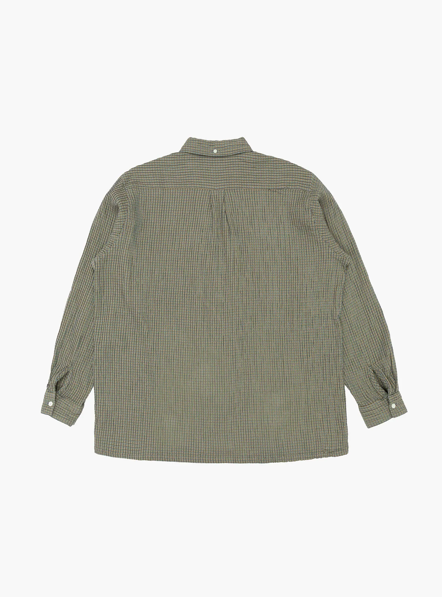 Open B.D. Plaid Shirt Olive