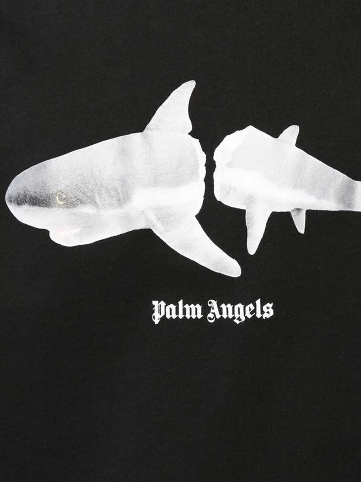 Palm Angels Shark Printed Crewneck T-Shirt