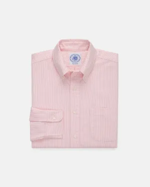 PINK UNIVERSITY STRIPE OXFORD SHIRT