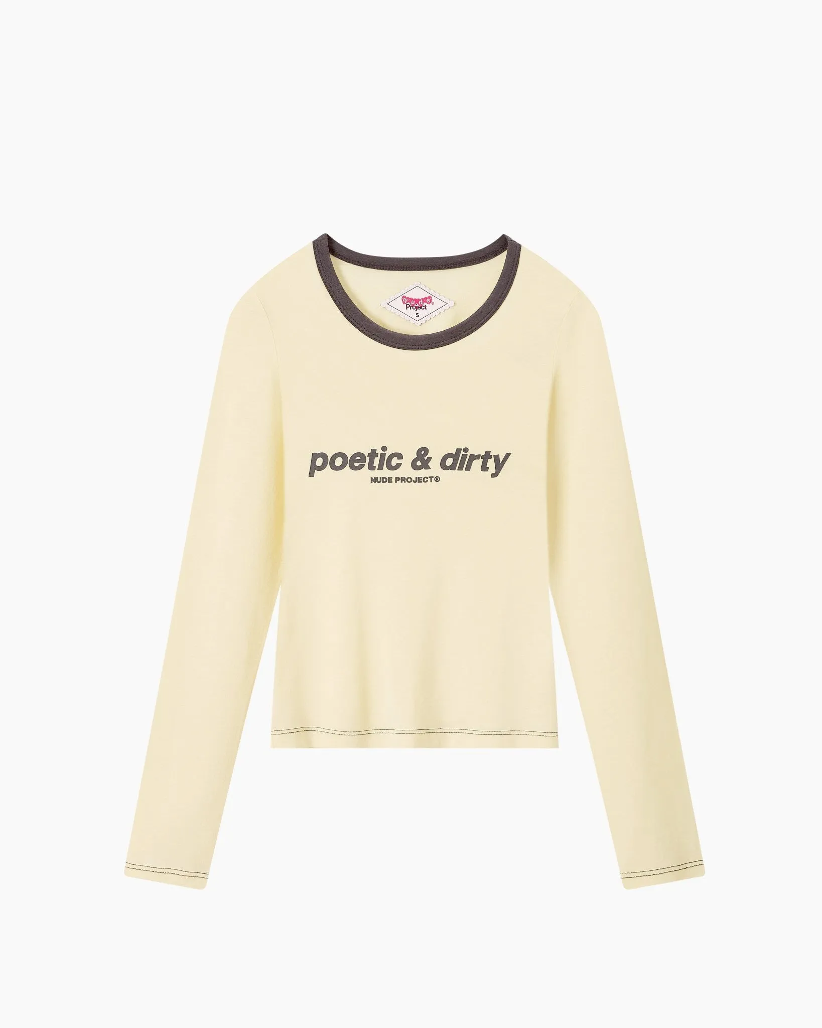 Poetic Long-Sleeve Tee Yellow