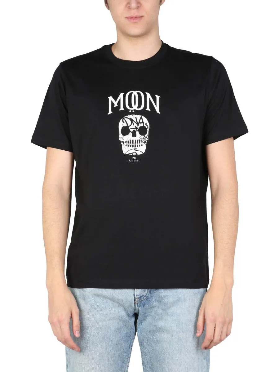 PS Paul Smith Moon Skull Printed T-Shirt