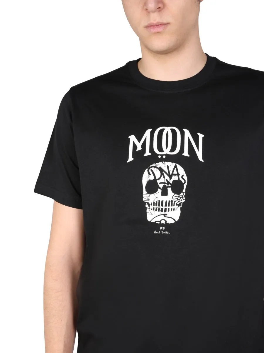PS Paul Smith Moon Skull Printed T-Shirt