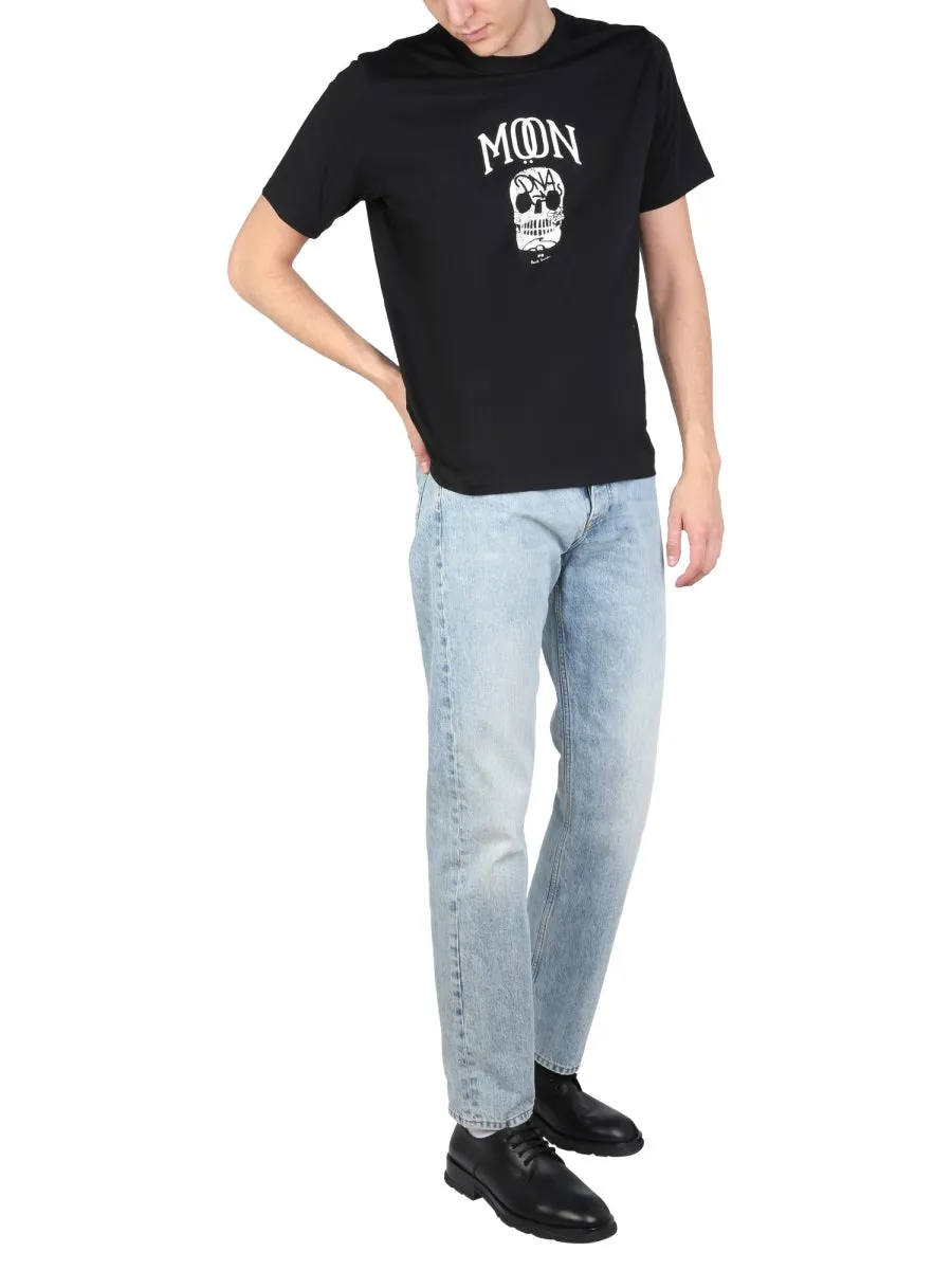 PS Paul Smith Moon Skull Printed T-Shirt