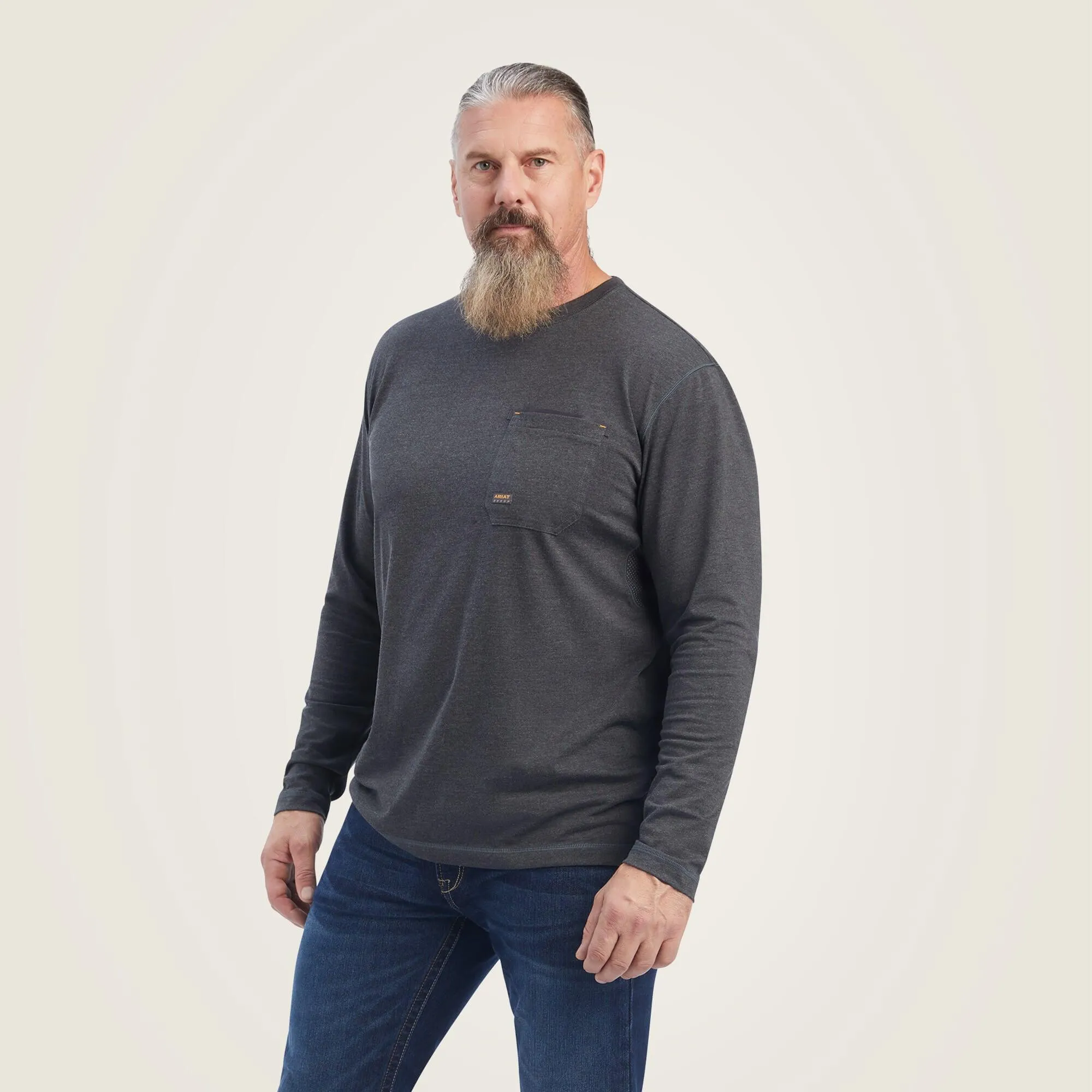 Rebar Workman Born For This Graphic T-Shirt - Charcoal Heather