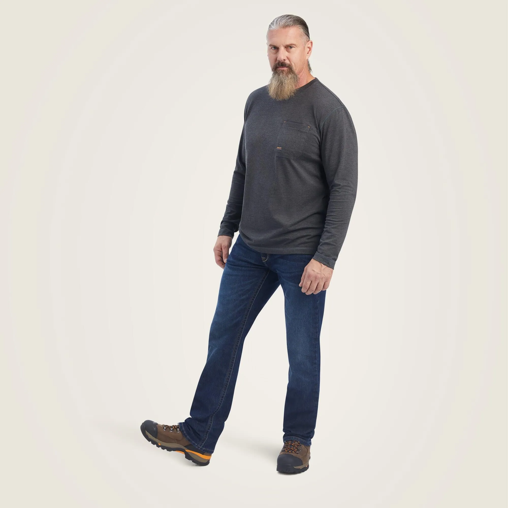 Rebar Workman Born For This Graphic T-Shirt - Charcoal Heather