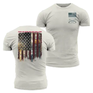 Red Blood Blue Collar® T-Shirt - Sand