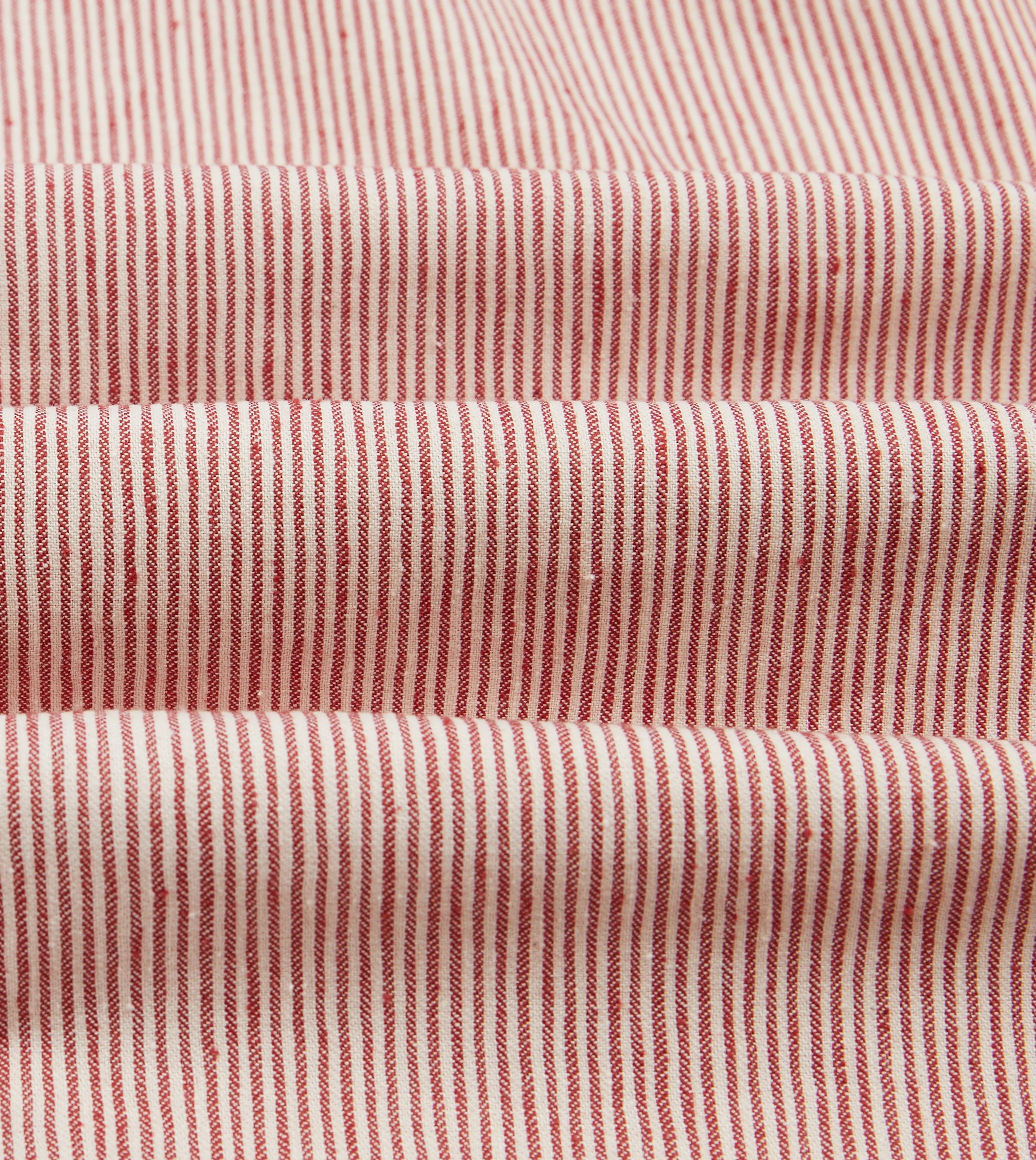 Red Brushed Cotton Two-Pocket Western Shirt