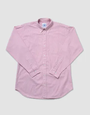 RED/WHITE STRIPE SEERSUCKER SHIRT