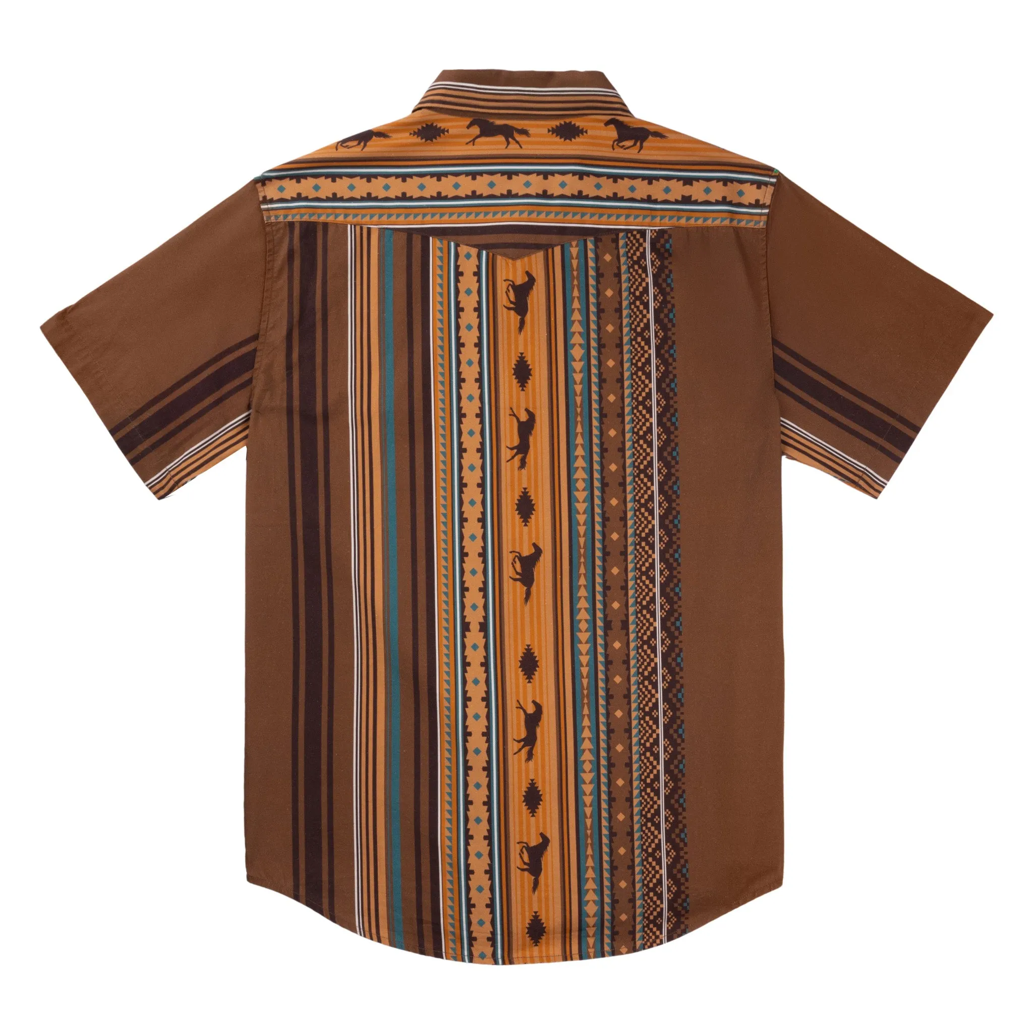 Serape Pearl Snap Short Sleeve