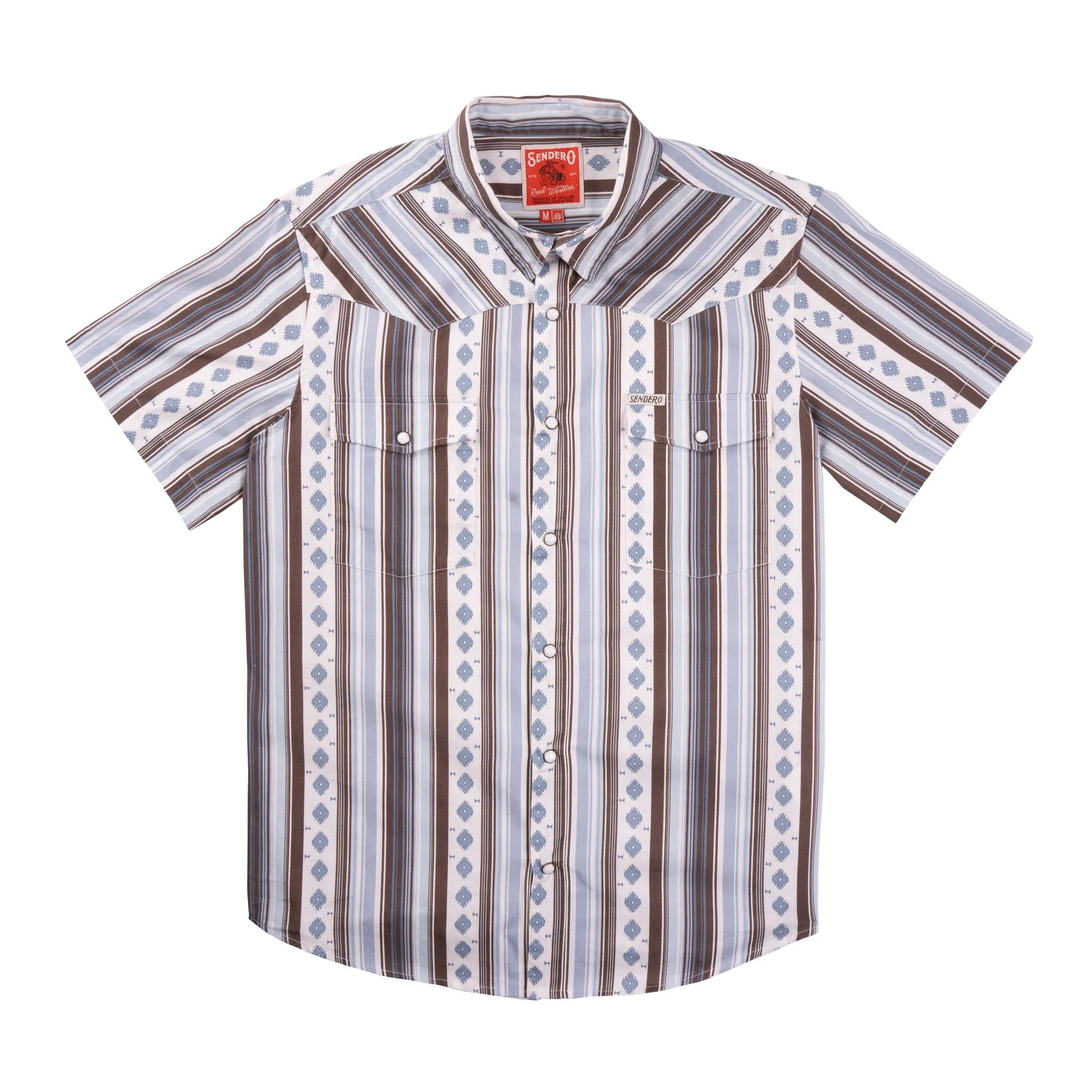 Serape Pearl Snap Short Sleeve