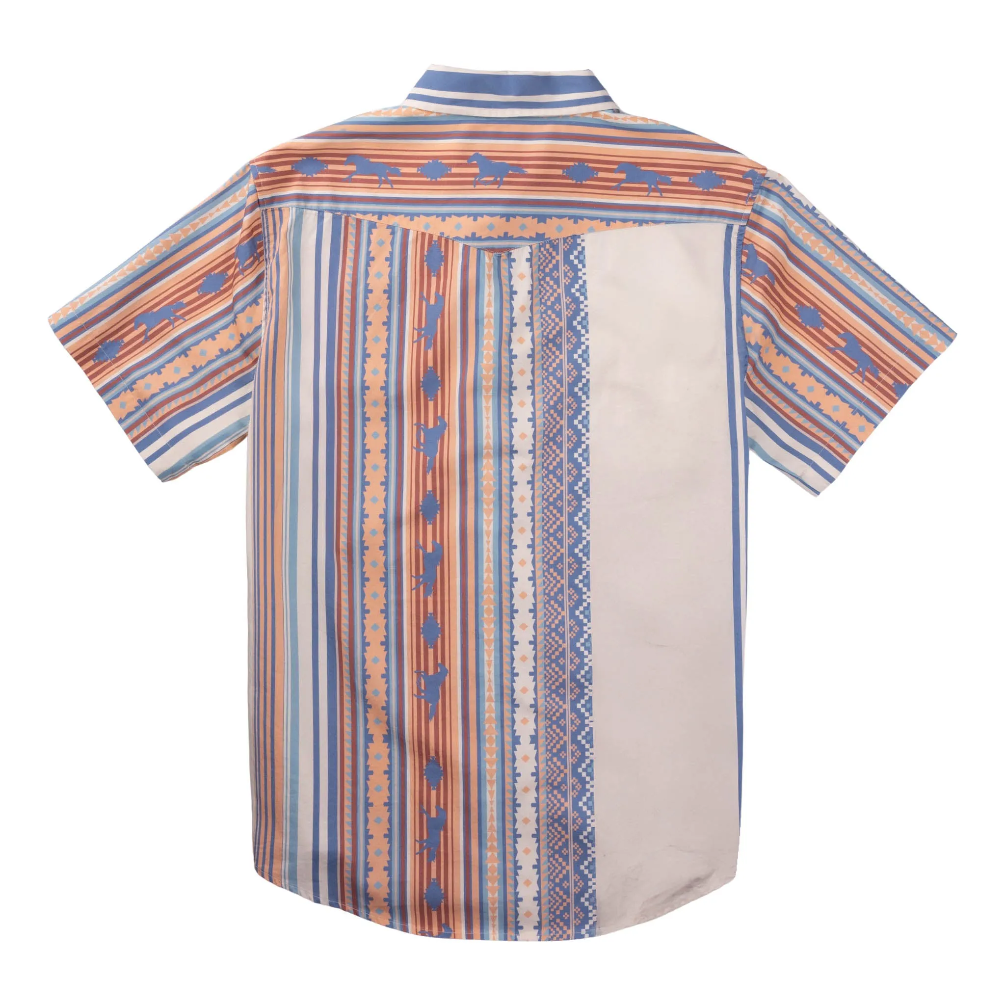 Serape Pearl Snap Short Sleeve