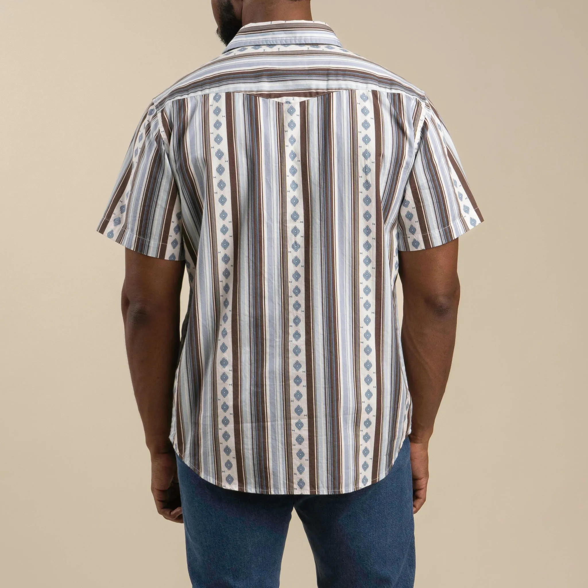 Serape Pearl Snap Short Sleeve