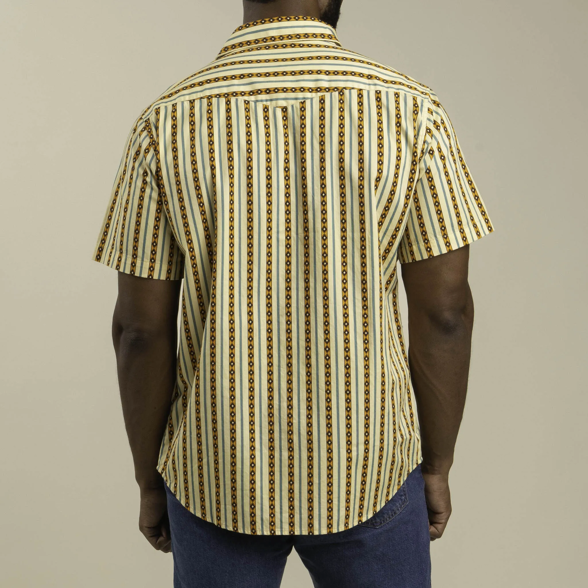 Serape Pearl Snap Short Sleeve