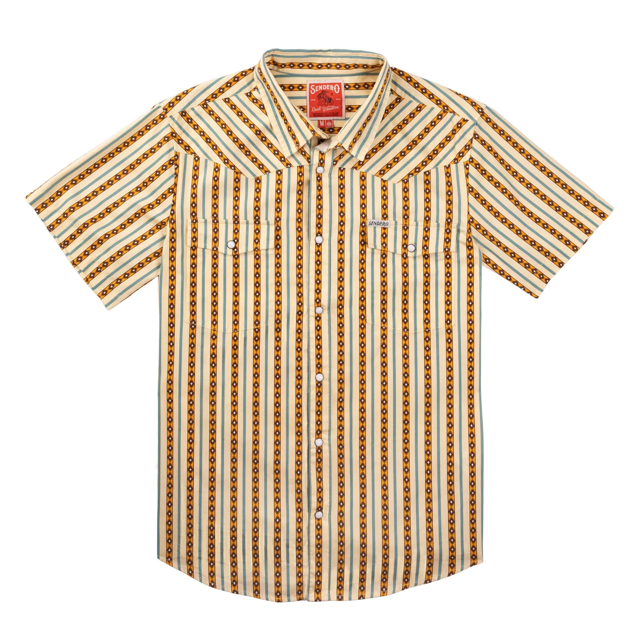 Serape Pearl Snap Short Sleeve