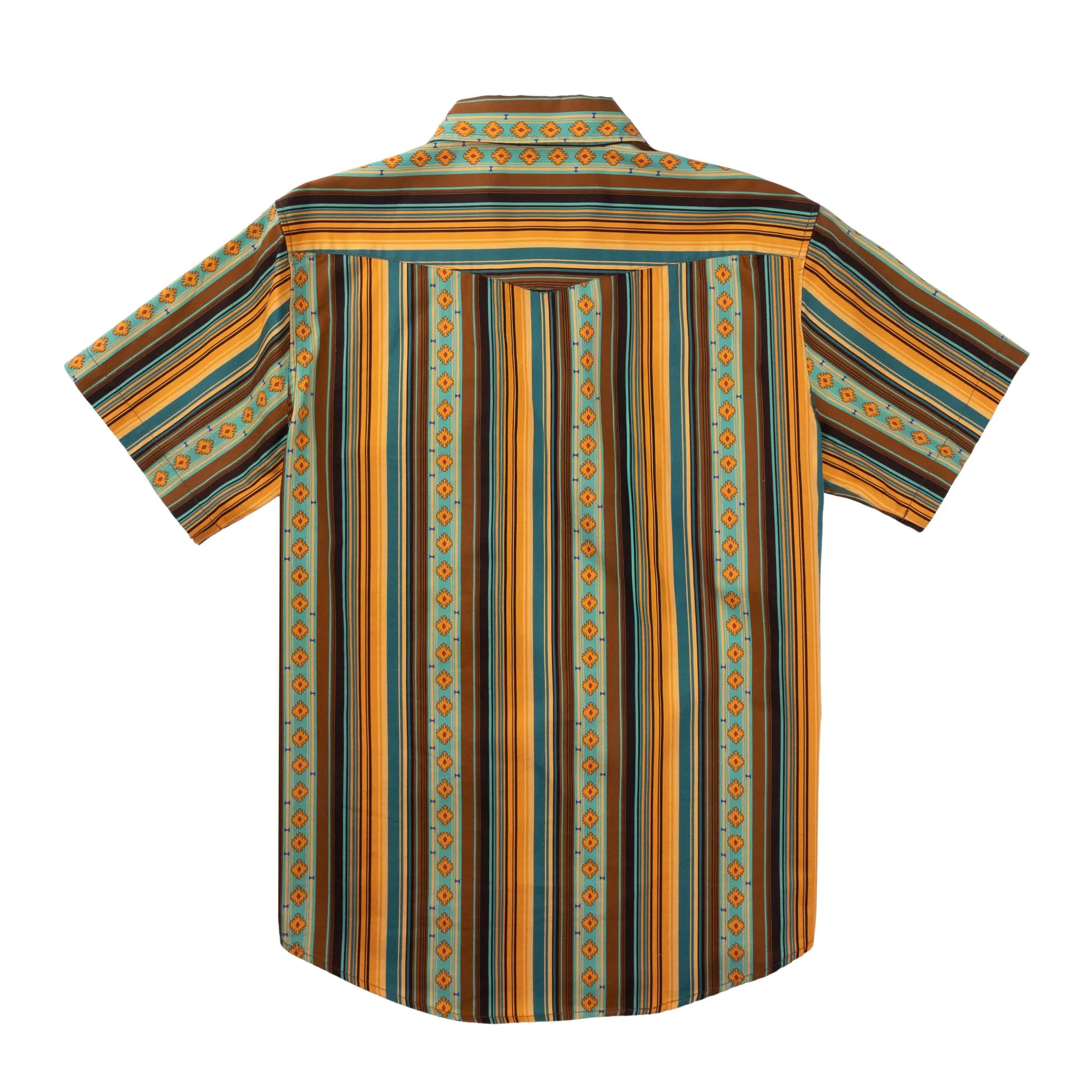 Serape Pearl Snap Short Sleeve