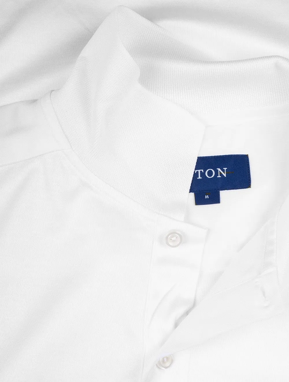 Short Sleeve 2 Button Polo White