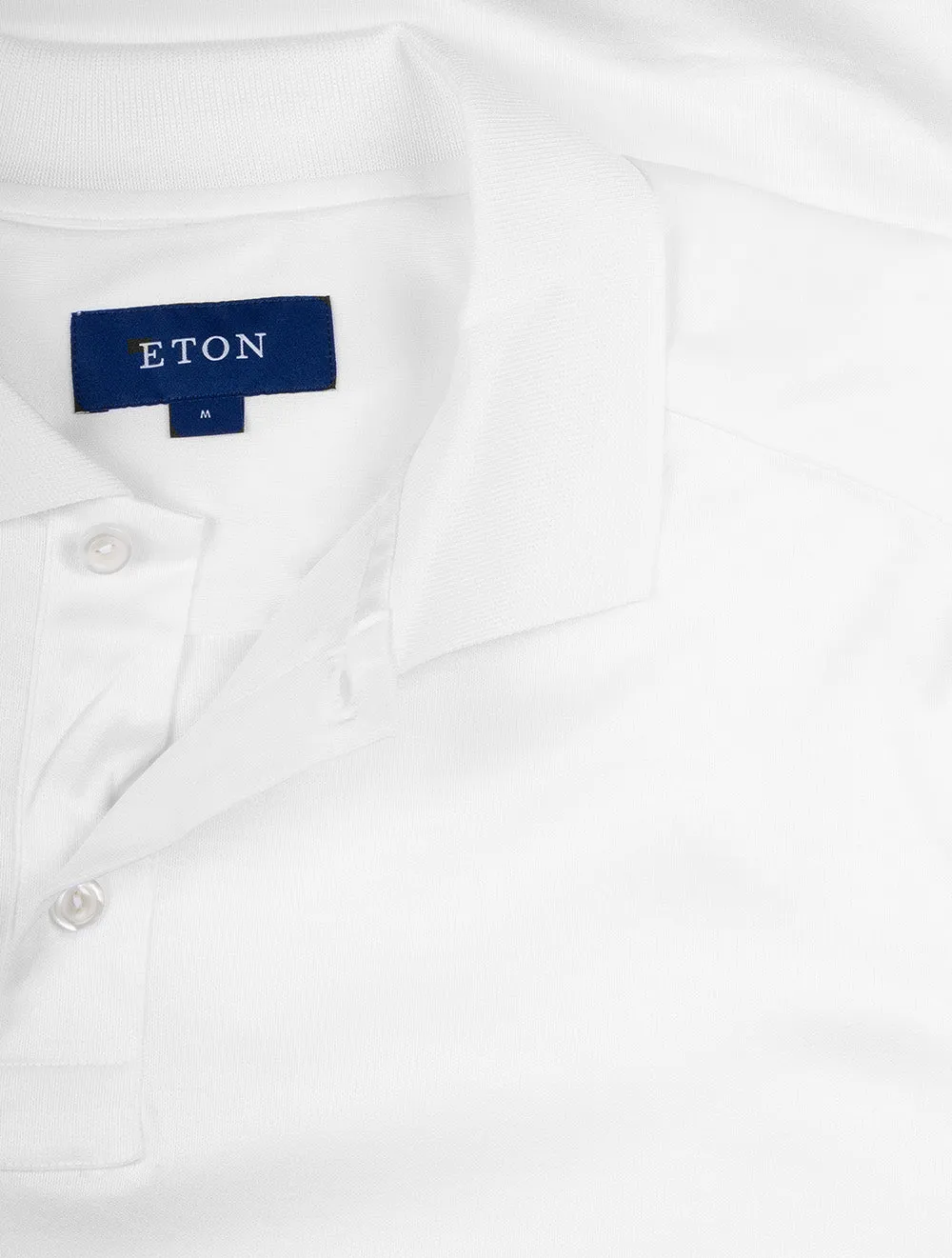 Short Sleeve 2 Button Polo White