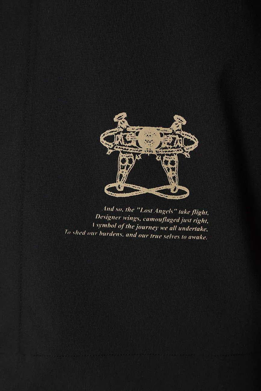 Short Sleeve Black Shirt // Lost Angels