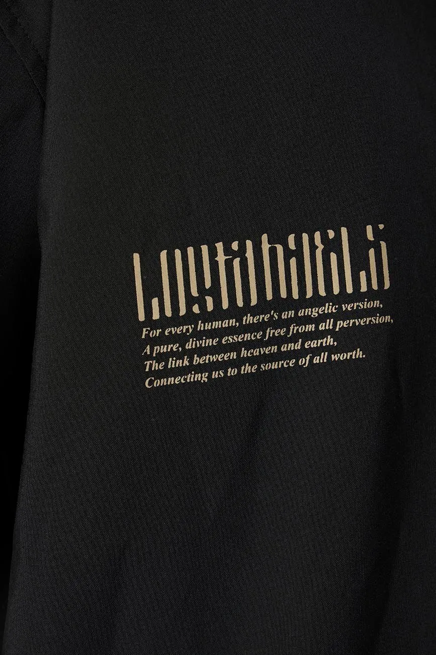 Short Sleeve Black Shirt // Lost Angels