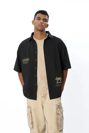 Short Sleeve Black Shirt // Lost Angels