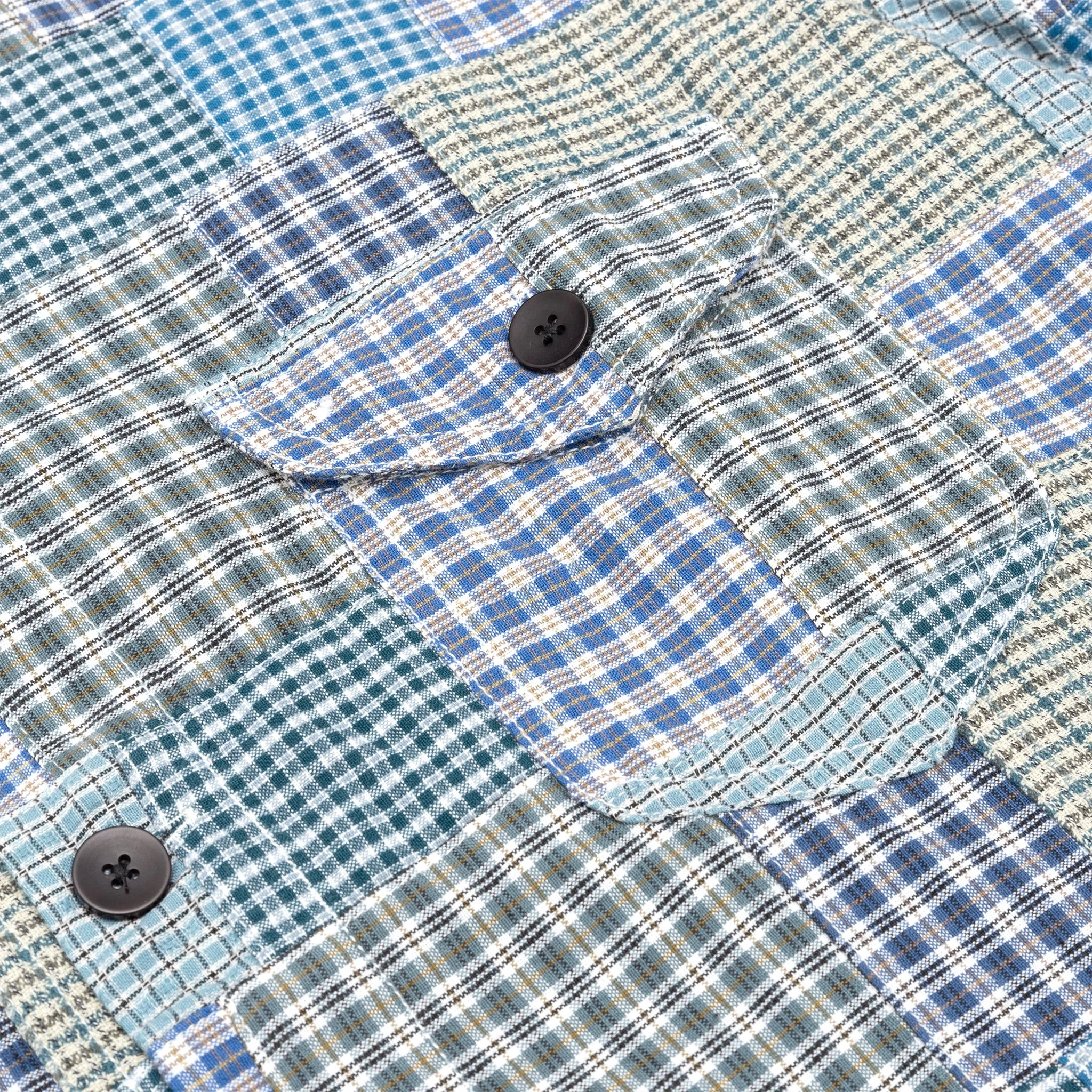 SMALL PLAID PATCHWORK SMOKEY SHIRT