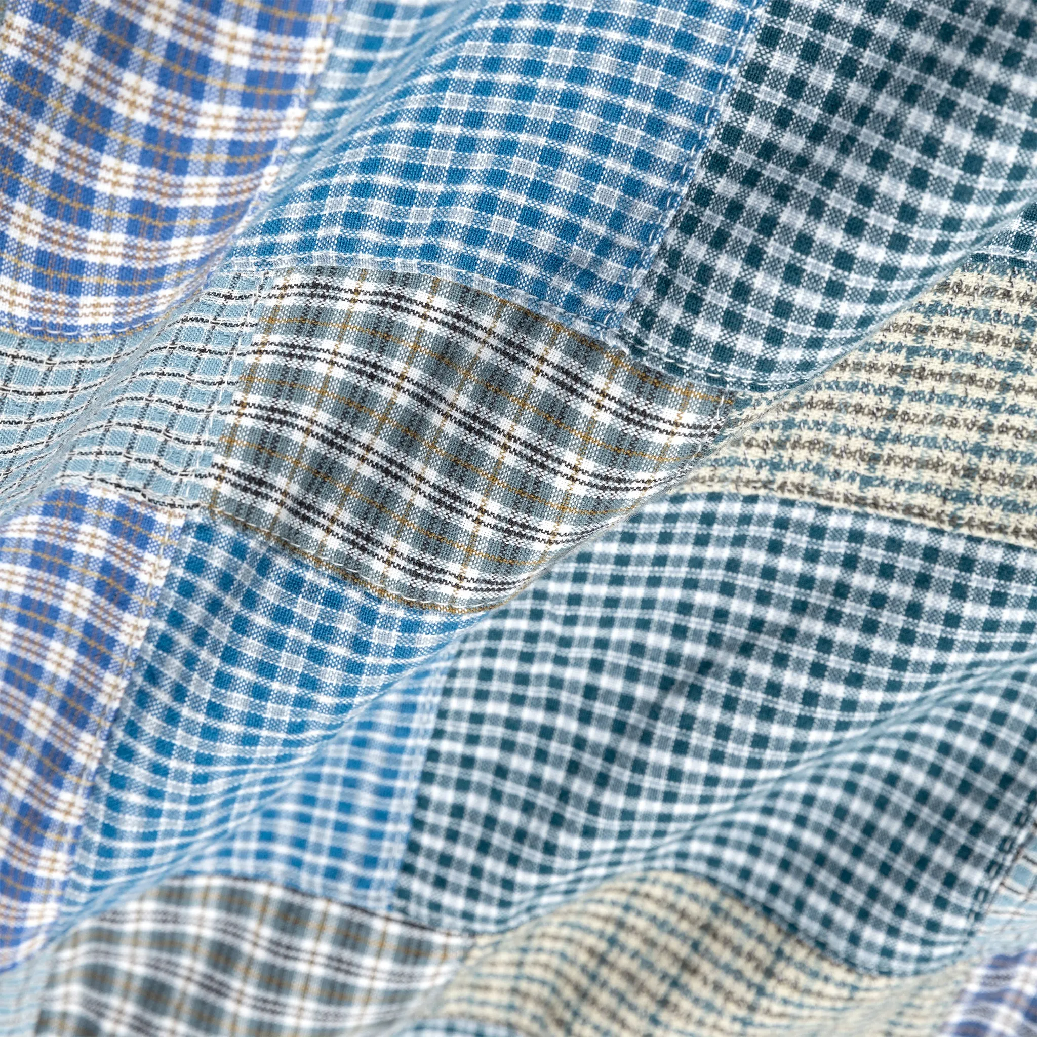 SMALL PLAID PATCHWORK SMOKEY SHIRT