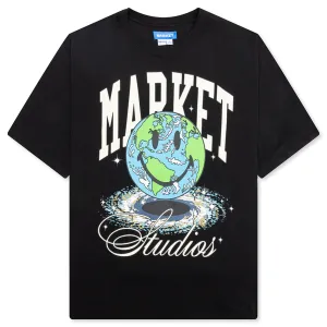 Smiley Galaxy T-Shirt - Black