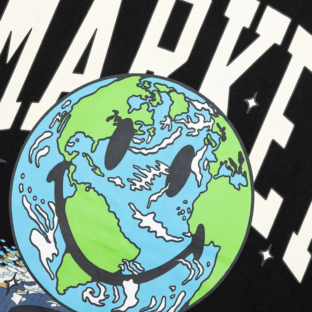 Smiley Galaxy T-Shirt - Black